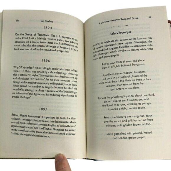 A Curious History Of Food And Drink By Ian Crofton Hardcover Book - Picture 9 of 9
